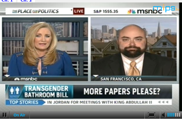 MSNBC: Watch Masen Davis Speak Out on Transgender Rights!