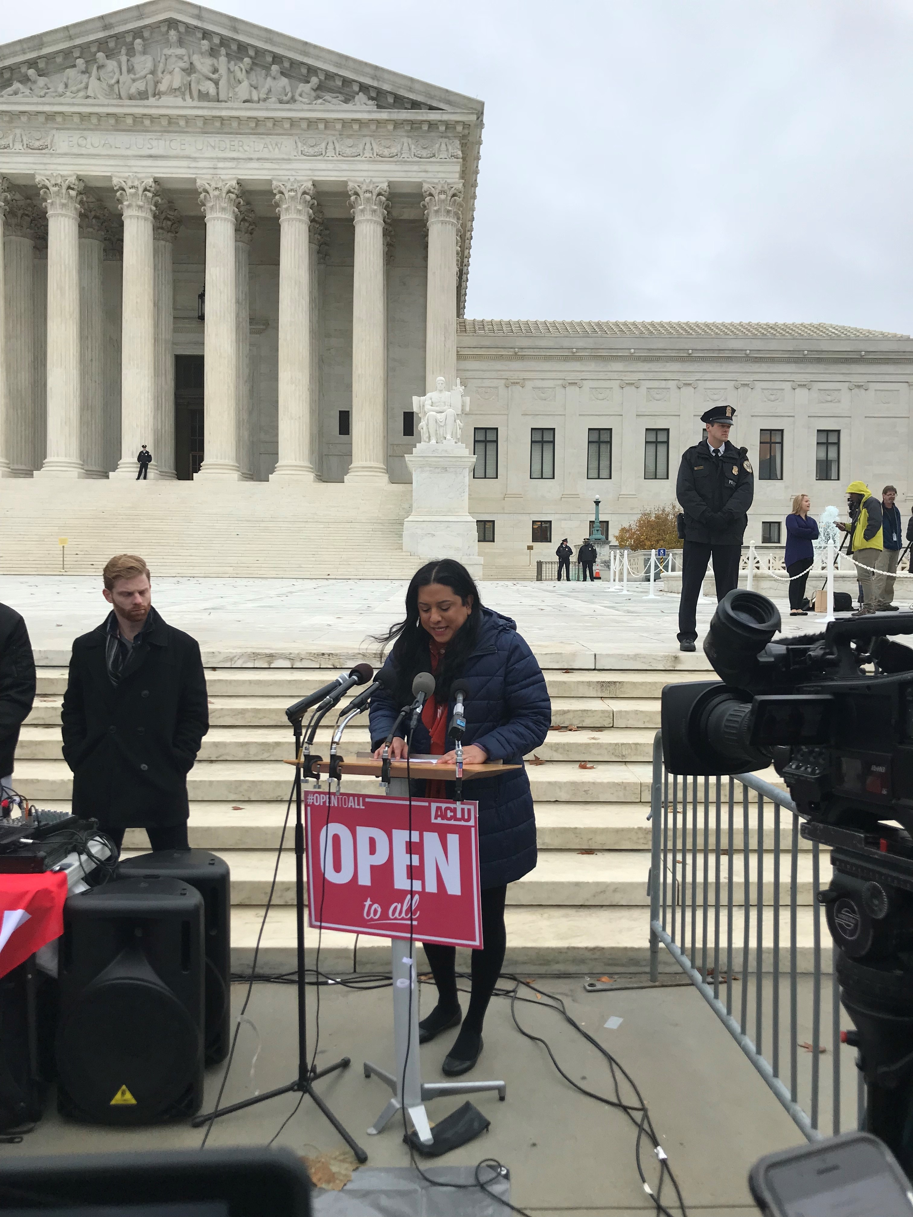 WATCH: TLC’s Isa Noyola speaks out against discrimination on Supreme Court steps