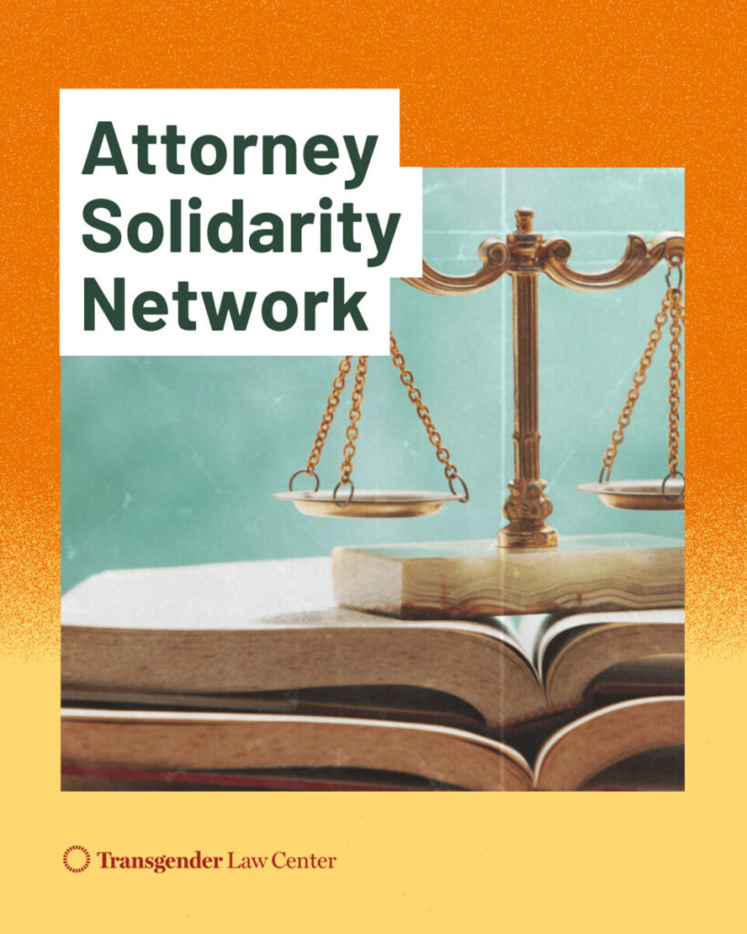 Scales of justice on top of an open book with the wording: Attorney Solidarity Network